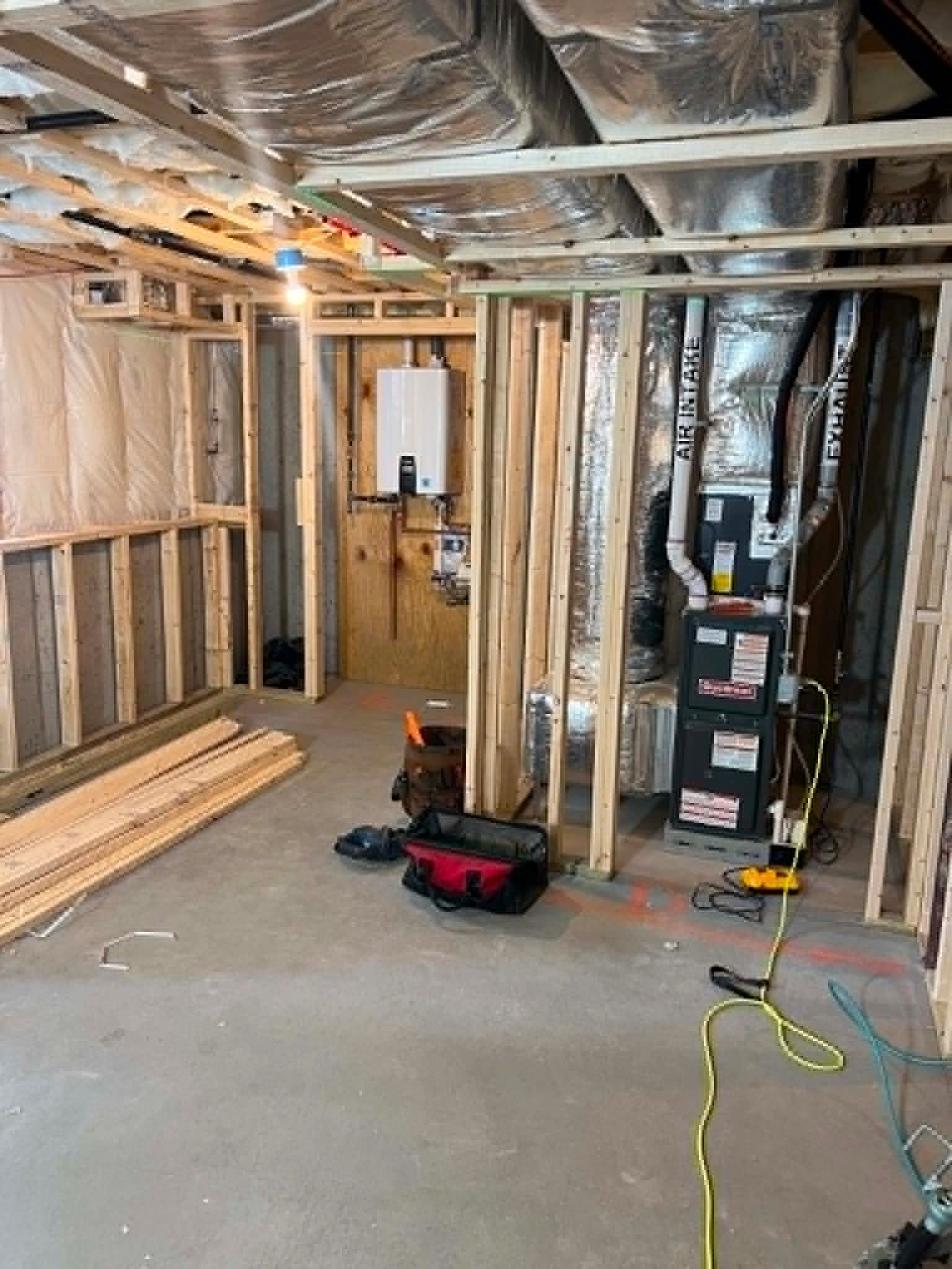 Structural Framing + HVAC Rough-in